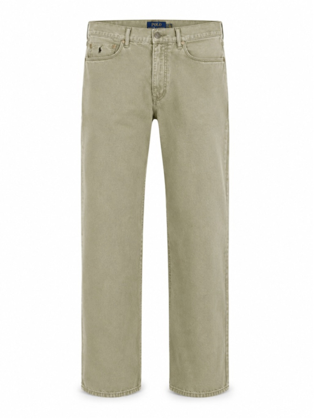Vtg Y2K Polo Ralph Lauren Men’s Denim Olive Khaki Pants Sz 35x32 Straight Leg